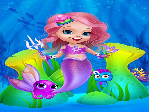 Cute Mermaid Girl Dress Up - browser game screenshot