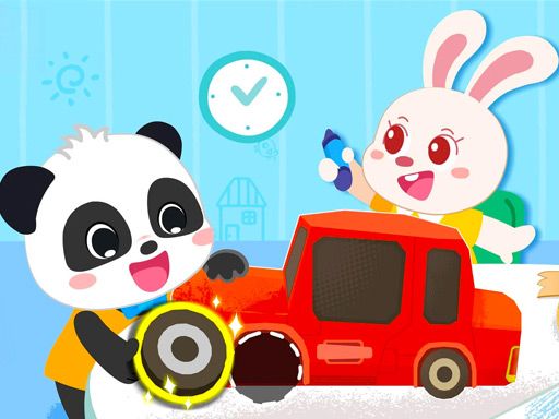 Baby Panda Kindergarten - browser game screenshot