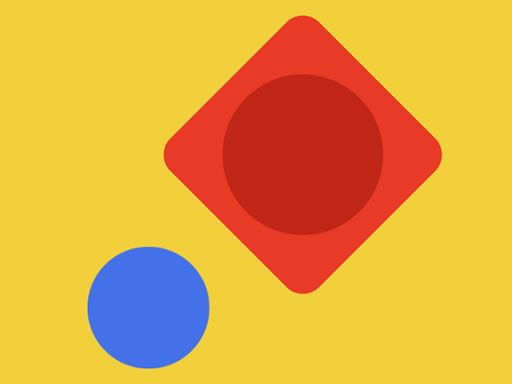 Blue Ball - browser game screenshot