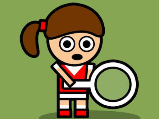 Retro Tiny Tennis - browser game screenshot