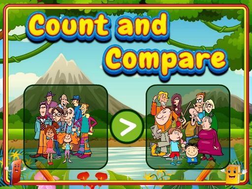 Count And Compare - browser game screenshot