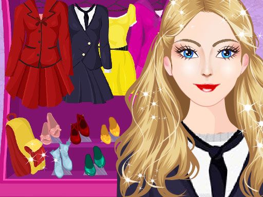 Princess High School Dress up - browser game screenshot