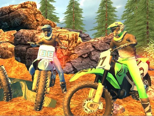 Offroad Motorcycle Bike Racing 2020 - browser game screenshot