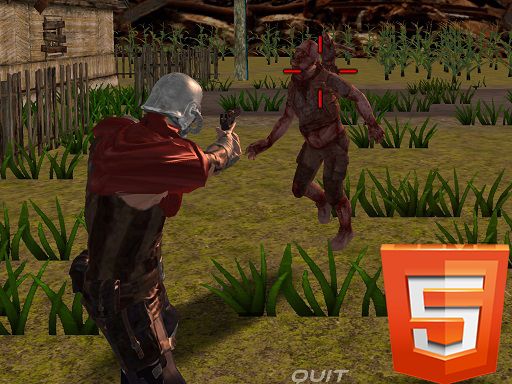 Zombie Apocalypse Zombie Z HTML5 - browser game screenshot