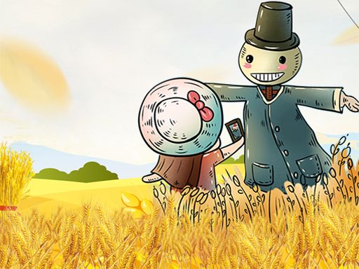 Cartoon Autumn Puzzle - browser game screenshot