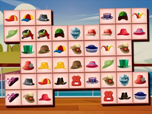 Hats Mahjong Connect - browser game screenshot