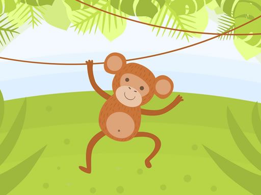 Funny Monkeys Coloring Funny Monkeys Coloring - browser game screenshot
