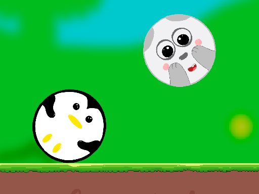 Animals Party Ball - 2 Player - browser game screenshot
