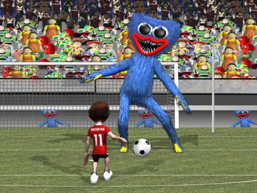 Soccer Kid vs Huggy - browser game screenshot