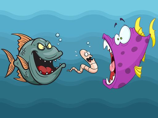 Angry Fish Coloring - browser game screenshot