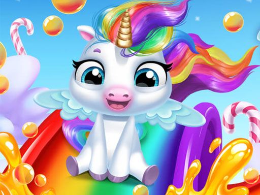 Glitter Unicorn Dress Up Girls - browser game screenshot