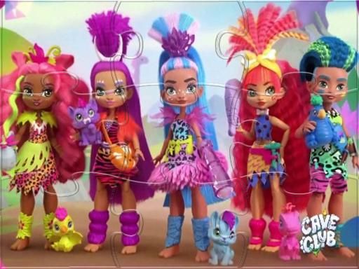 Cave Club Dolls Match 3 Puzzle Game - browser game screenshot