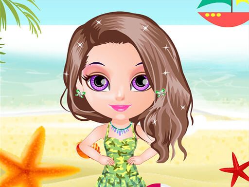Beach Dress Up - browser game screenshot