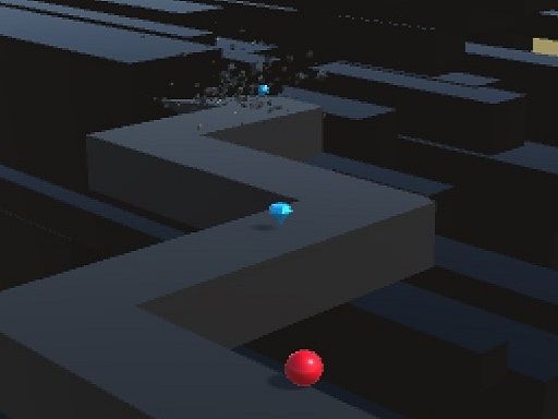 Xtreme Roll Ball ZigZag - browser game screenshot