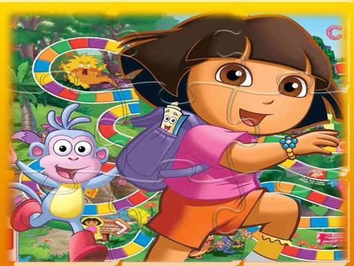 Dora the Explorer Match 3 Puzzle Game Dora the Explorer Match 3 Puzzle Game - browser game screenshot