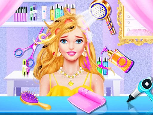 My Fashion Hair Salon - browser game screenshot
