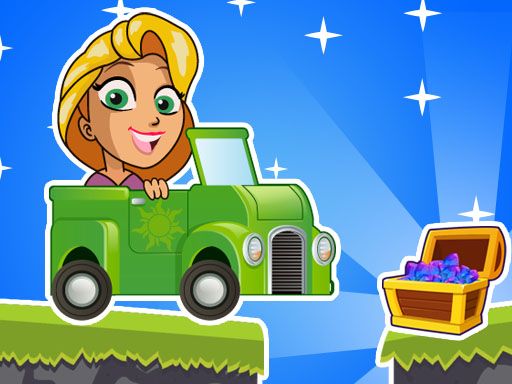 Princess Rapunzel Car Racing Adventure - browser game screenshot