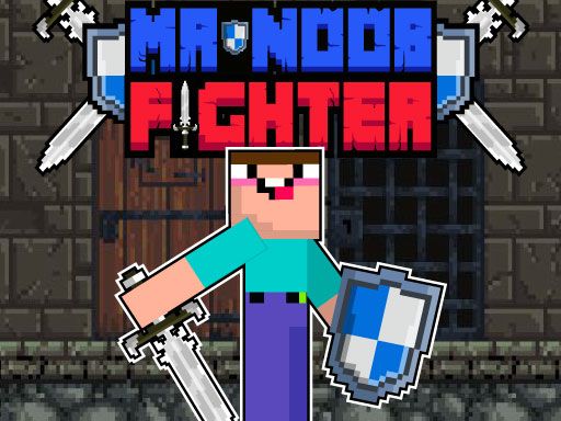 Mr Noob Fighter - browser game screenshot