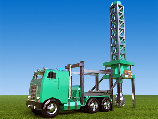 Oil Well Drilling - browser game screenshot
