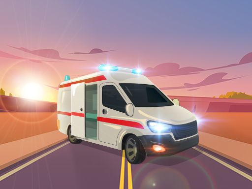 Ambulance Traffic Drive - browser game screenshot