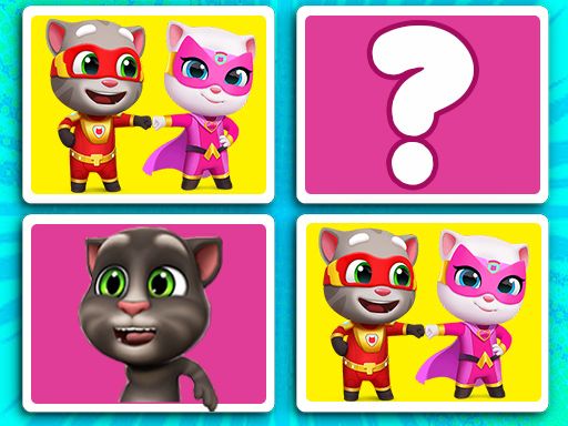 Talking Tom Match Up - browser game screenshot