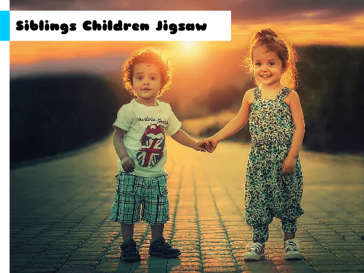 Siblings Children Jigsaw - browser game screenshot