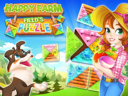 Happy Farm: fields puzzle - browser game screenshot