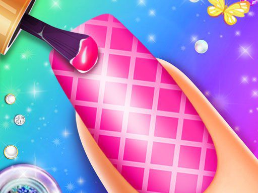 Nail Salon Night - browser game screenshot