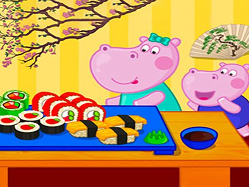 Hippo Japanese Cooking Party - browser game screenshot