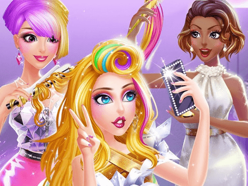 Superstar Hair Salon - browser game screenshot