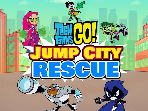 Jump City Rescue - Teen Titans Go - browser game screenshot