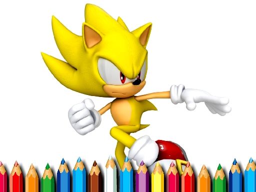 Sonic Coloring Book - browser game screenshot
