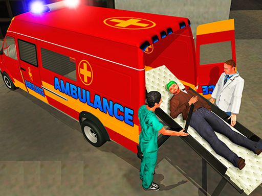 Ambulance Rescue Driver Simulator 2018 - browser game screenshot