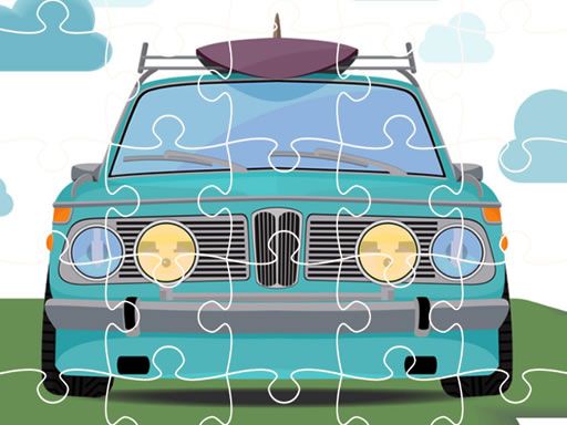 Retro Cars Jigsaw - browser game screenshot