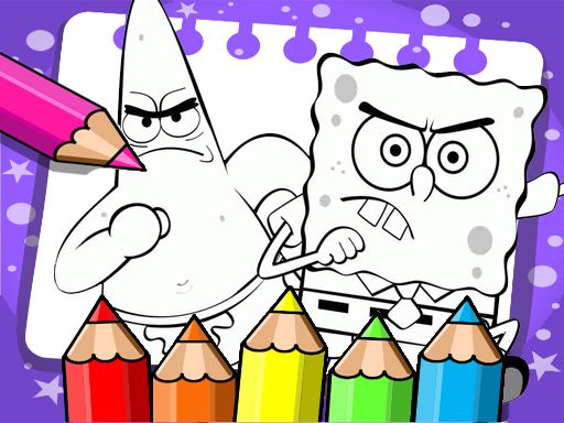 Spongebob Coloring Book - browser game screenshot
