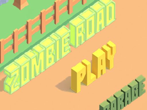 Zombie Road 3D - browser game screenshot