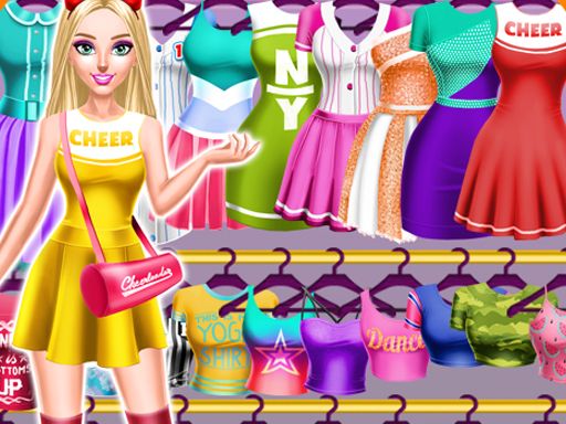 Cheerleader Magazine Dress & Makeover for Girls - browser game screenshot