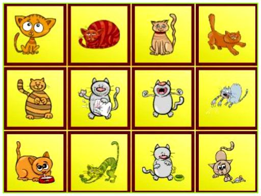 Cats Findiff - browser game screenshot