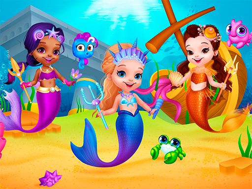 Little Mermaids Dress Up - browser game screenshot