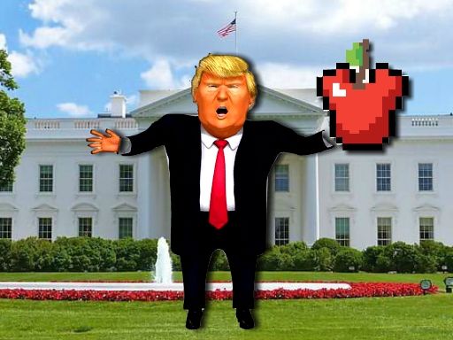 Trump Apple Shooter - browser game screenshot