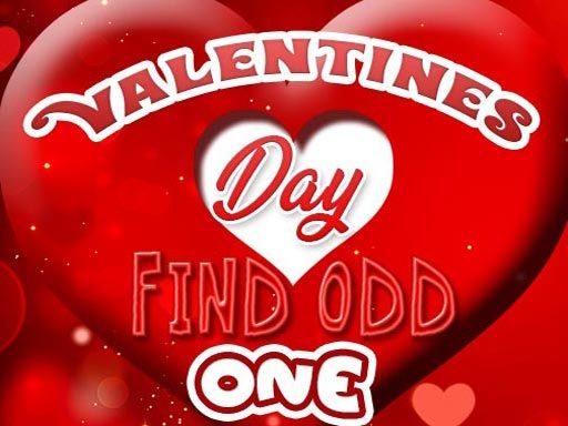 VALENTINES DAY FIND ODD ONE OUT - browser game screenshot