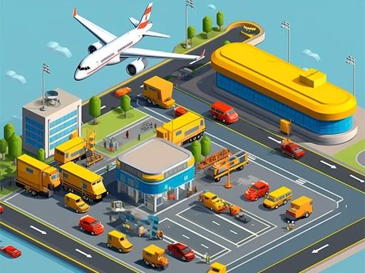 Taxi Empire Airport Tycoon - browser game screenshot