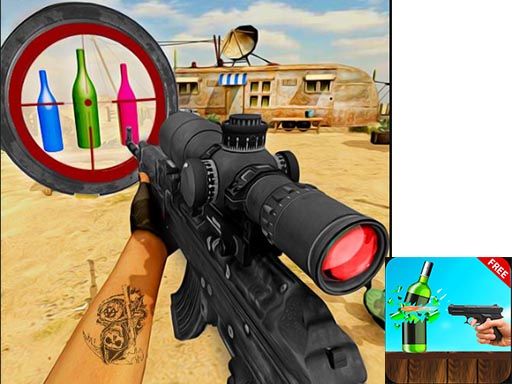 Ultimate Bottle Shooting Game - browser game screenshot