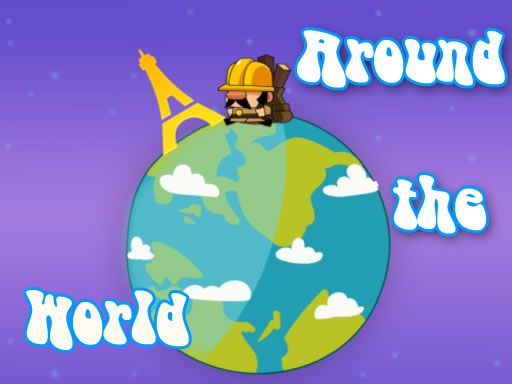 Around The World With Jumping - browser game screenshot
